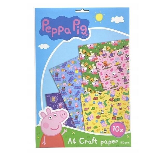 PEPPA PIG A4 formāta dekoratīvais papīrs