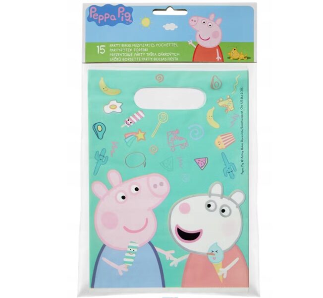 Cūciņa Peppa folijas dāvanu maisiņi